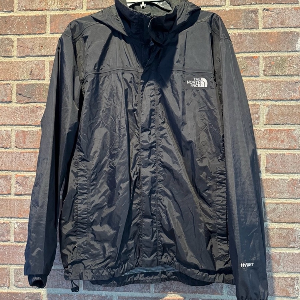 The North Face Black Hyvent Windbreaker - Rain Jacket Size Large